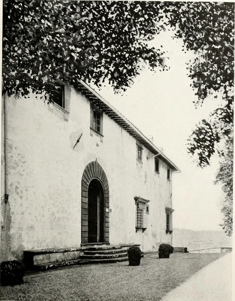 An illustration from Villas of Florence and Tuscany, 1922, leaf 92