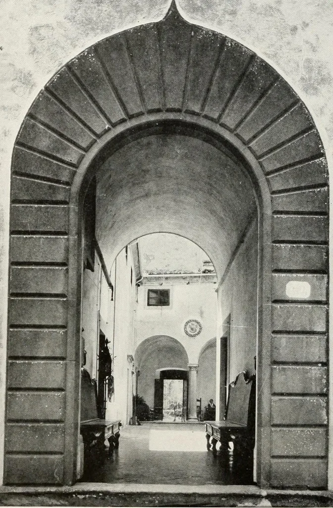 An illustration from Villas of Florence and Tuscany, 1922, leaf 93