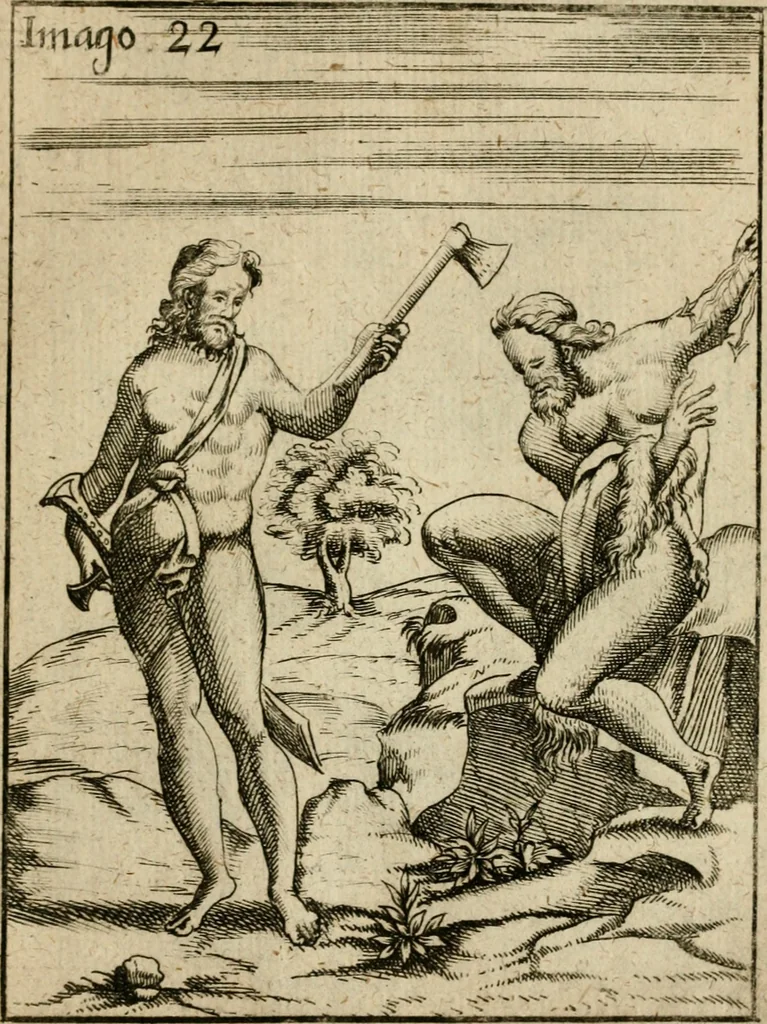 An illustration from Vincentii Chartarii Rhegiensis Imagines deorum, qui ab antiquis colebantur : unâ cum earum declaratione & historia in qua simulacra, ritus, caeremoniae magnaque ex parte veterum religio explicatur ... : hinc inde, 1687, leaf 298