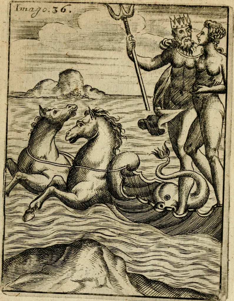 An illustration from Vincentii Chartarii Rhegiensis Imagines deorum, qui ab antiquis colebantur : unâ cum earum declaratione & historia in qua simulacra, ritus, caeremoniae magnaque ex parte veterum religio explicatur ... : hinc inde, 1687, leaf 326