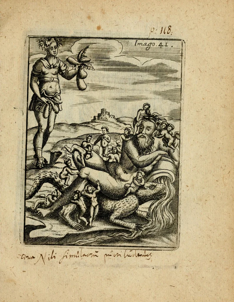 An illustration from Vincentii Chartarii Rhegiensis Imagines deorum, qui ab antiquis colebantur : unâ cum earum declaratione & historia in qua simulacra, ritus, caeremoniae magnaque ex parte veterum religio explicatur ... : hinc inde, 1687, leaf 337