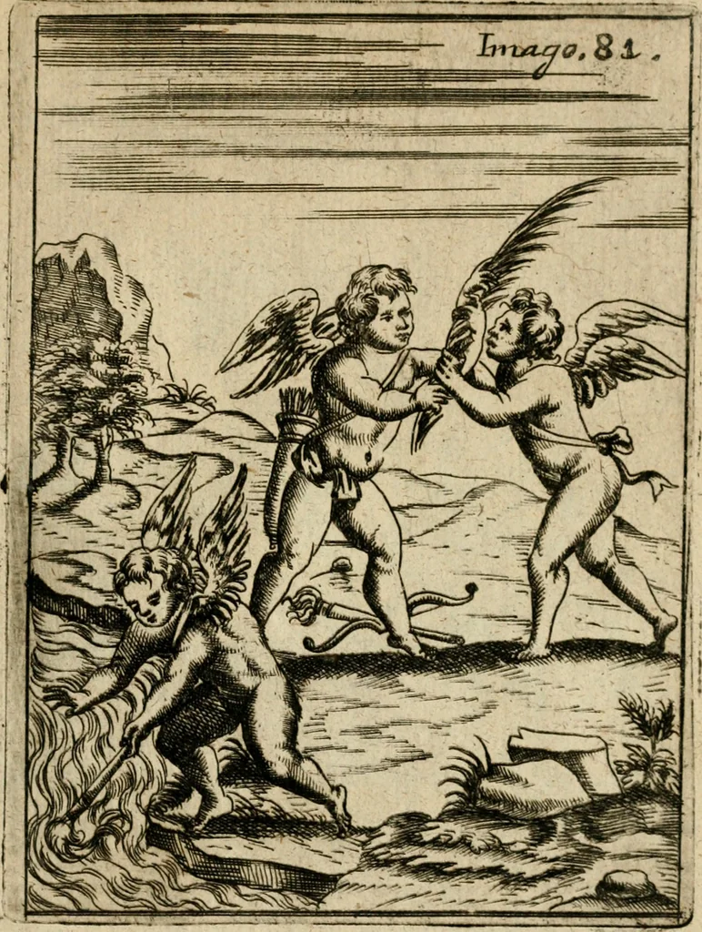 An illustration from Vincentii Chartarii Rhegiensis Imagines deorum, qui ab antiquis colebantur : unâ cum earum declaratione & historia in qua simulacra, ritus, caeremoniae magnaque ex parte veterum religio explicatur ... : hinc inde, 1687, leaf 416