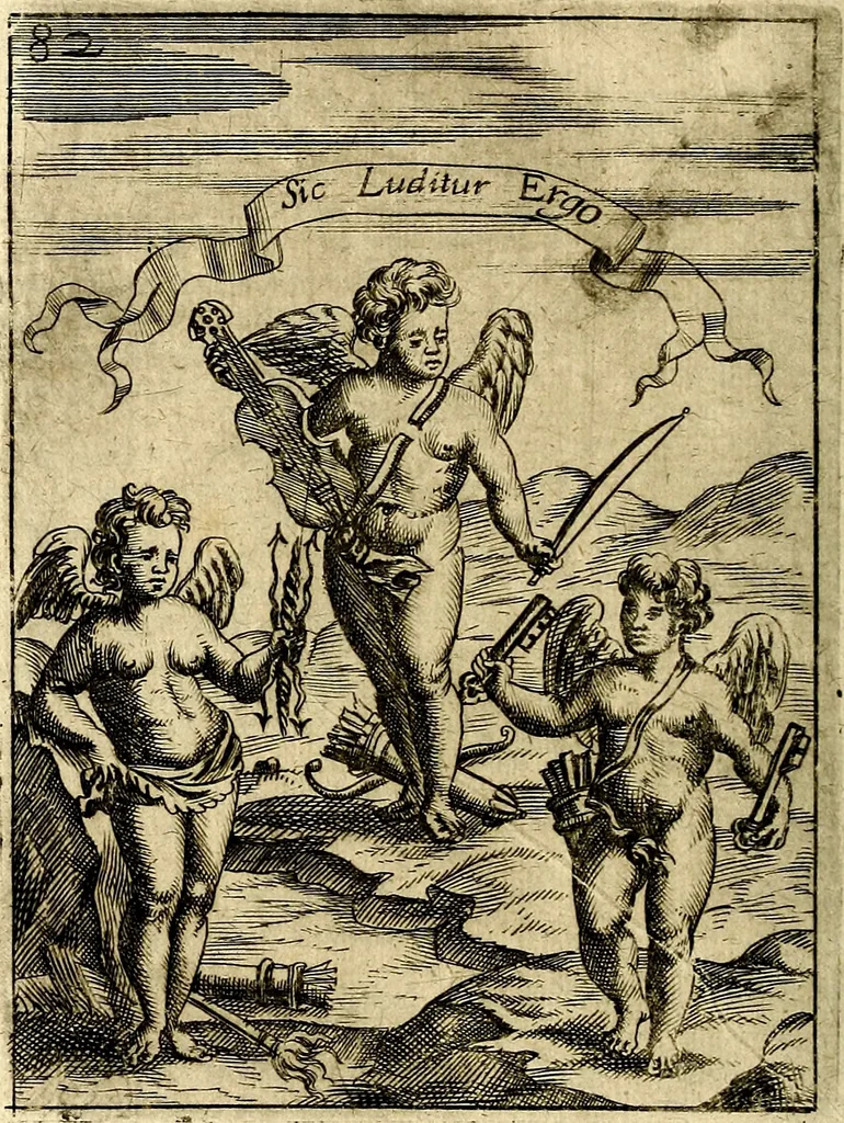 An illustration from Vincentii Chartarii Rhegiensis Imagines deorum : qui ab antiquis colebantur, unâ cum earum declaratione & historia in qua simulacra, ritus, cæremoniæ magnaque ex parte veterum religio explicatur, opus non solum antiquitatis amatoribus, sed & liberalium artium cultoribus, imò & concionatoribus valde utile & proficuum, hinc inde, 1687, leaf 357