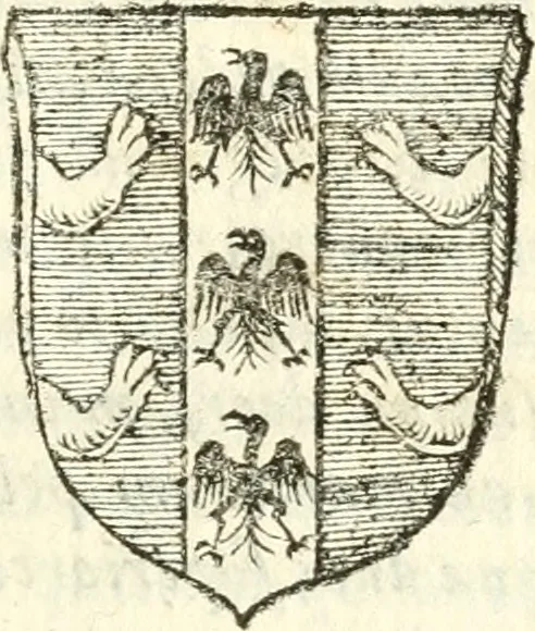 An illustration from Vindex Neapolitanae nobilitatis Caroli Borrelli cleric. regul. minor., animaduersio in Francisci Aelii Marchesii librum De Neapolitanis familiis, 1653, leaf 142