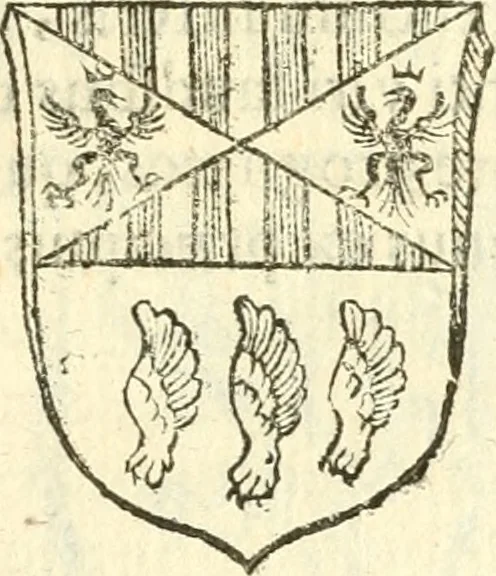 An illustration from Vindex Neapolitanae nobilitatis Caroli Borrelli cleric. regul. minor., animaduersio in Francisci Aelii Marchesii librum De Neapolitanis familiis, 1653, leaf 182
