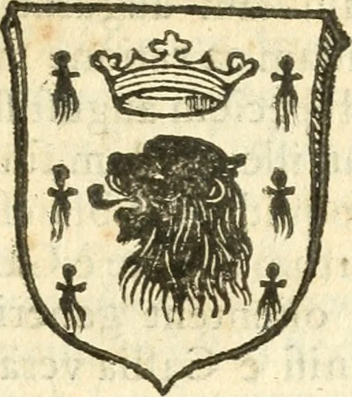 An illustration from Vindex Neapolitanae nobilitatis Caroli Borrelli cleric. regul. minor., animaduersio in Francisci Aelii Marchesii librum De Neapolitanis familiis, 1653, leaf 186