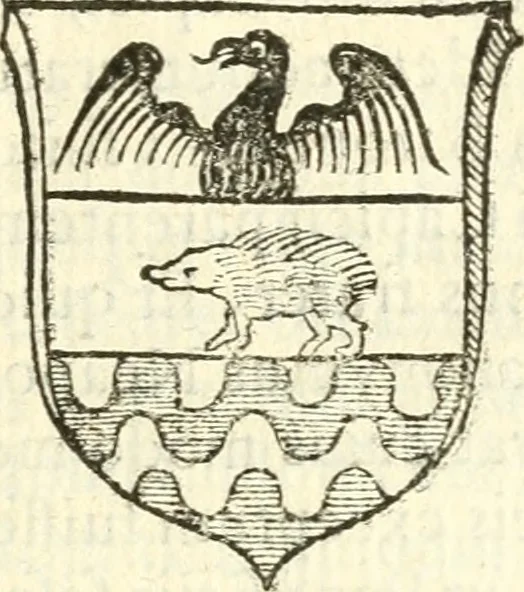 An illustration from Vindex Neapolitanae nobilitatis Caroli Borrelli cleric. regul. minor., animaduersio in Francisci Aelii Marchesii librum De Neapolitanis familiis, 1653, leaf 198