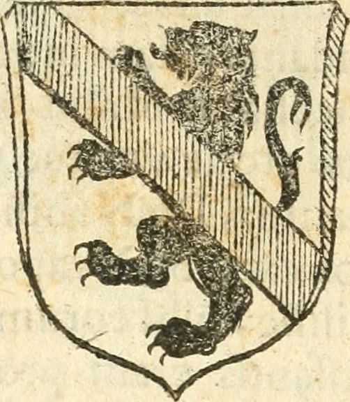 An illustration from Vindex Neapolitanae nobilitatis Caroli Borrelli cleric. regul. minor., animaduersio in Francisci Aelii Marchesii librum De Neapolitanis familiis, 1653, leaf 213