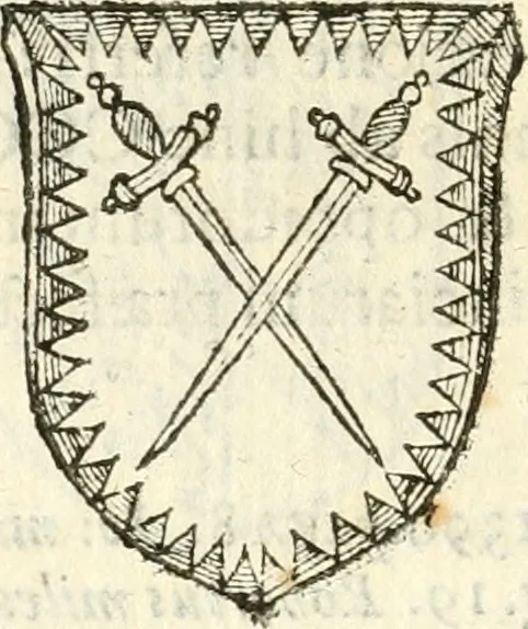 An illustration from Vindex Neapolitanae nobilitatis Caroli Borrelli cleric. regul. minor., animaduersio in Francisci Aelii Marchesii librum De Neapolitanis familiis, 1653, leaf 225