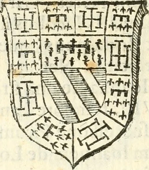 An illustration from Vindex Neapolitanae nobilitatis Caroli Borrelli cleric. regul. minor., animaduersio in Francisci Aelii Marchesii librum De Neapolitanis familiis, 1653, leaf 227