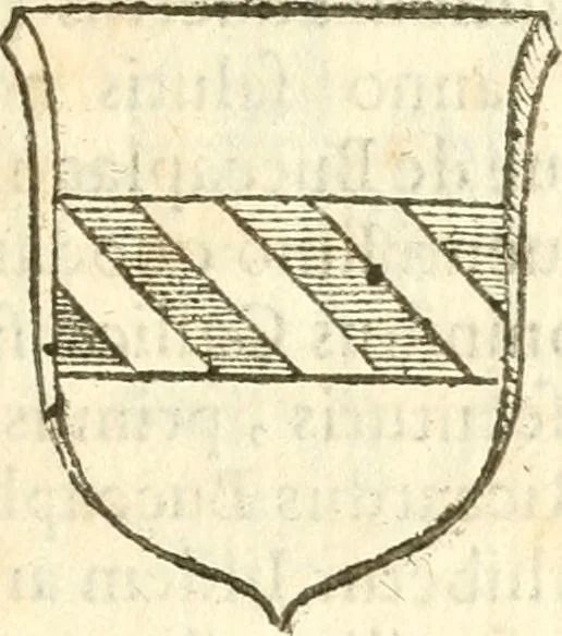 An illustration from Vindex Neapolitanae nobilitatis Caroli Borrelli cleric. regul. minor., animaduersio in Francisci Aelii Marchesii librum De Neapolitanis familiis, 1653, leaf 84
