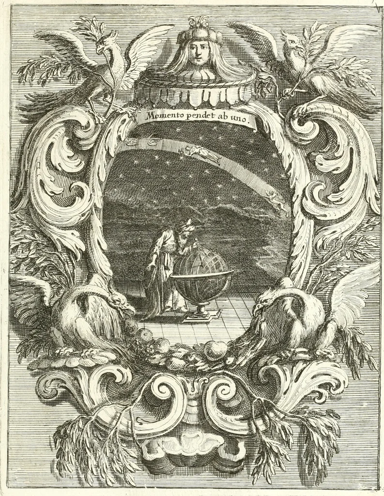 An illustration from Innocentia vindicata : in qua gravissimis argumentis ex S. Thoma petitis ostenditur, angelicum doctorem pro immaculato conceptu Deiparae sensisse & scripsisse ..., 1698, leaf 148