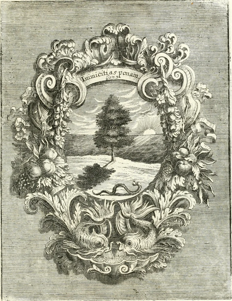 An illustration from Innocentia vindicata : in qua gravissimis argumentis ex S. Thoma petitis ostenditur, angelicum doctorem pro immaculato conceptu Deiparae sensisse & scripsisse ..., 1698, leaf 150