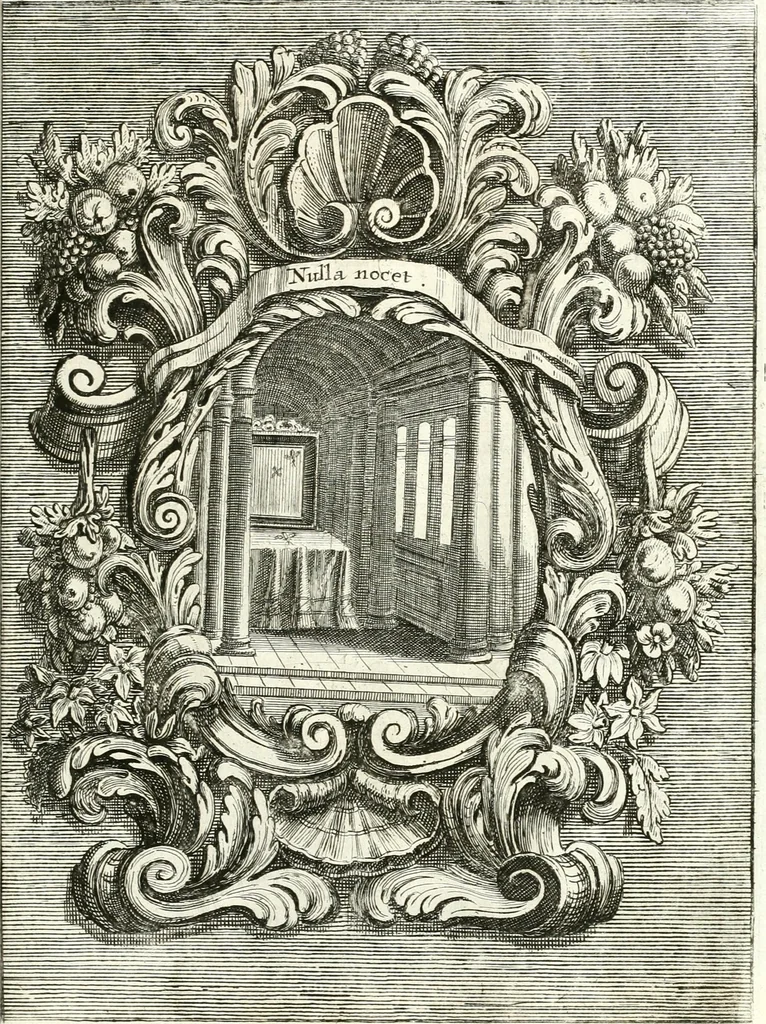 An illustration from Innocentia vindicata : in qua gravissimis argumentis ex S. Thoma petitis ostenditur, angelicum doctorem pro immaculato conceptu Deiparae sensisse & scripsisse ..., 1698, leaf 174
