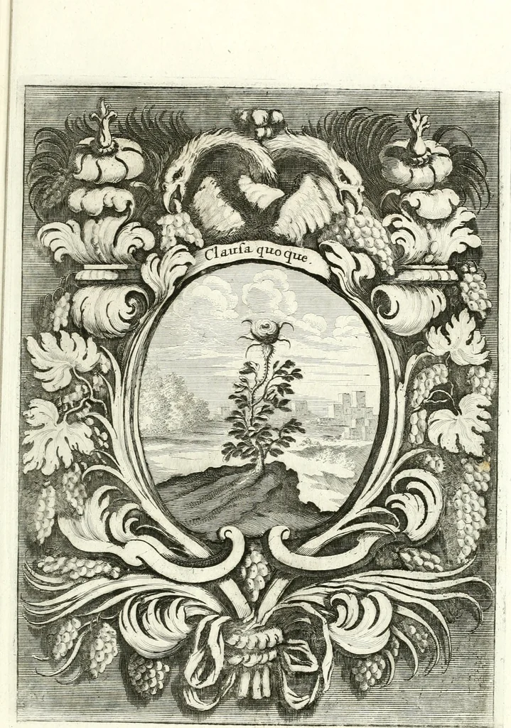 An illustration from Innocentia vindicata : in qua gravissimis argumentis ex S. Thoma petitis ostenditur, angelicum doctorem pro immaculato conceptu Deiparae sensisse & scripsisse ..., 1698, leaf 180