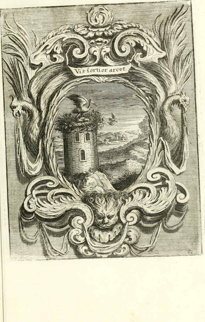 An illustration from Innocentia vindicata : in qua gravissimis argumentis ex S. Thoma petitis ostenditur, angelicum doctorem pro immaculato conceptu Deiparae sensisse & scripsisse ..., 1698, leaf 190