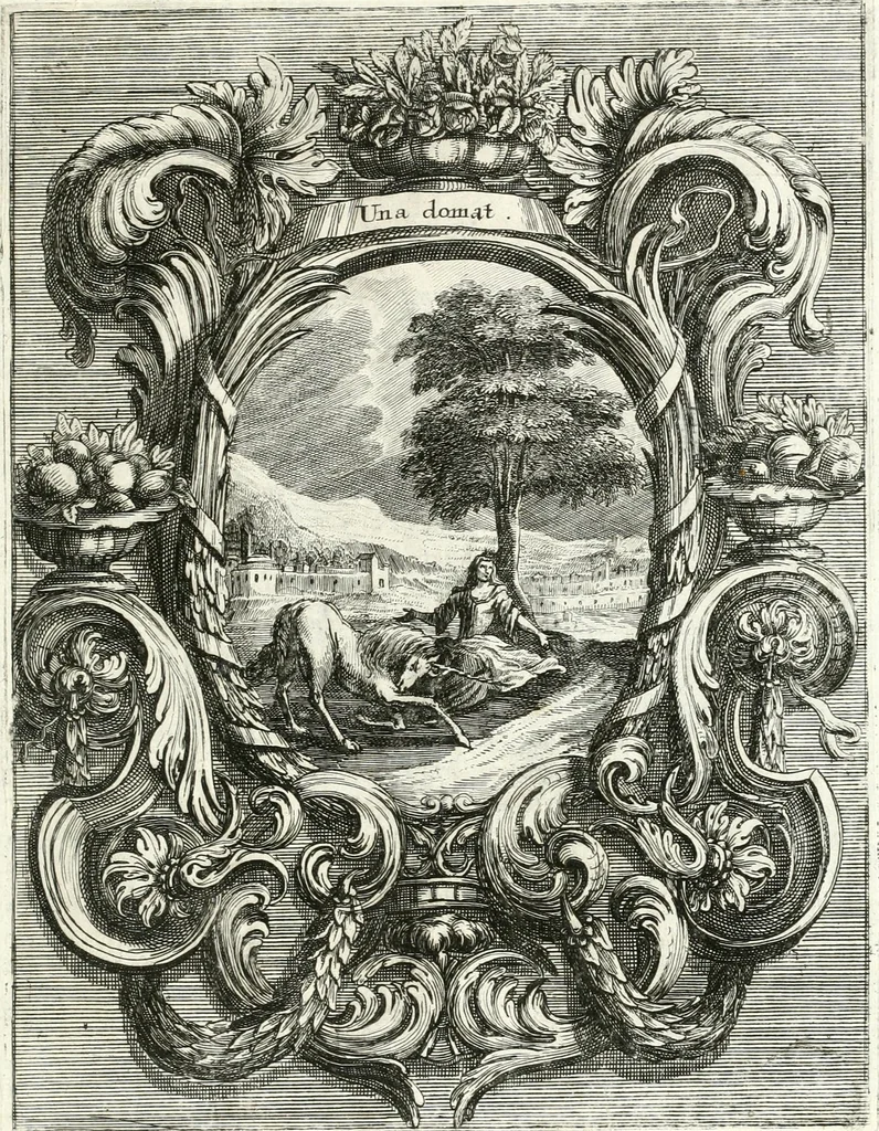 An illustration from Innocentia vindicata : in qua gravissimis argumentis ex S. Thoma petitis ostenditur, angelicum doctorem pro immaculato conceptu Deiparae sensisse & scripsisse ..., 1698, leaf 196