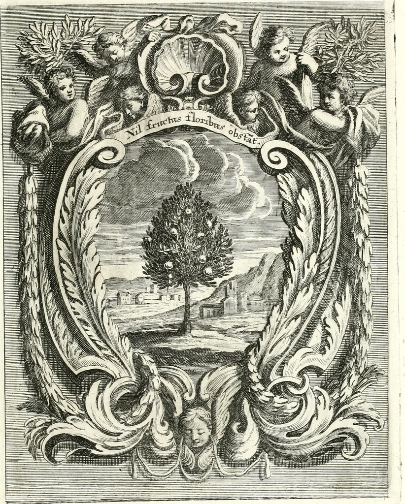 An illustration from Innocentia vindicata : in qua gravissimis argumentis ex S. Thoma petitis ostenditur, angelicum doctorem pro immaculato conceptu Deiparae sensisse & scripsisse ..., 1698, leaf 200