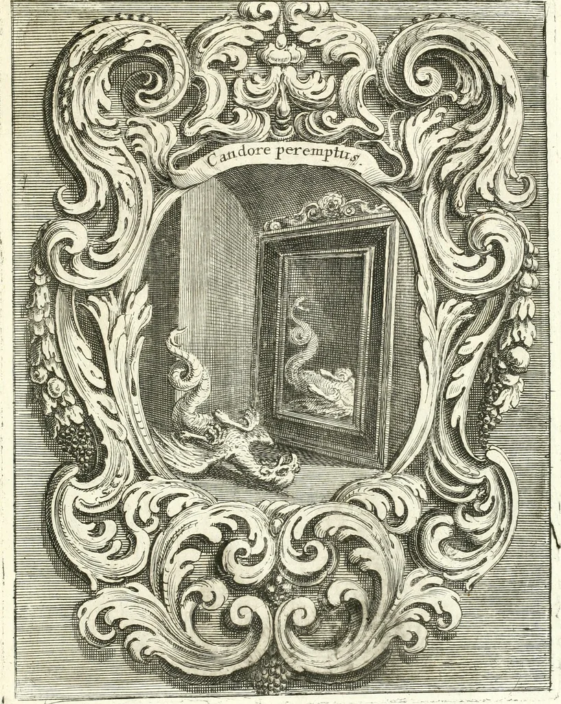 An illustration from Innocentia vindicata : in qua gravissimis argumentis ex S. Thoma petitis ostenditur, angelicum doctorem pro immaculato conceptu Deiparae sensisse & scripsisse ..., 1698, leaf 212