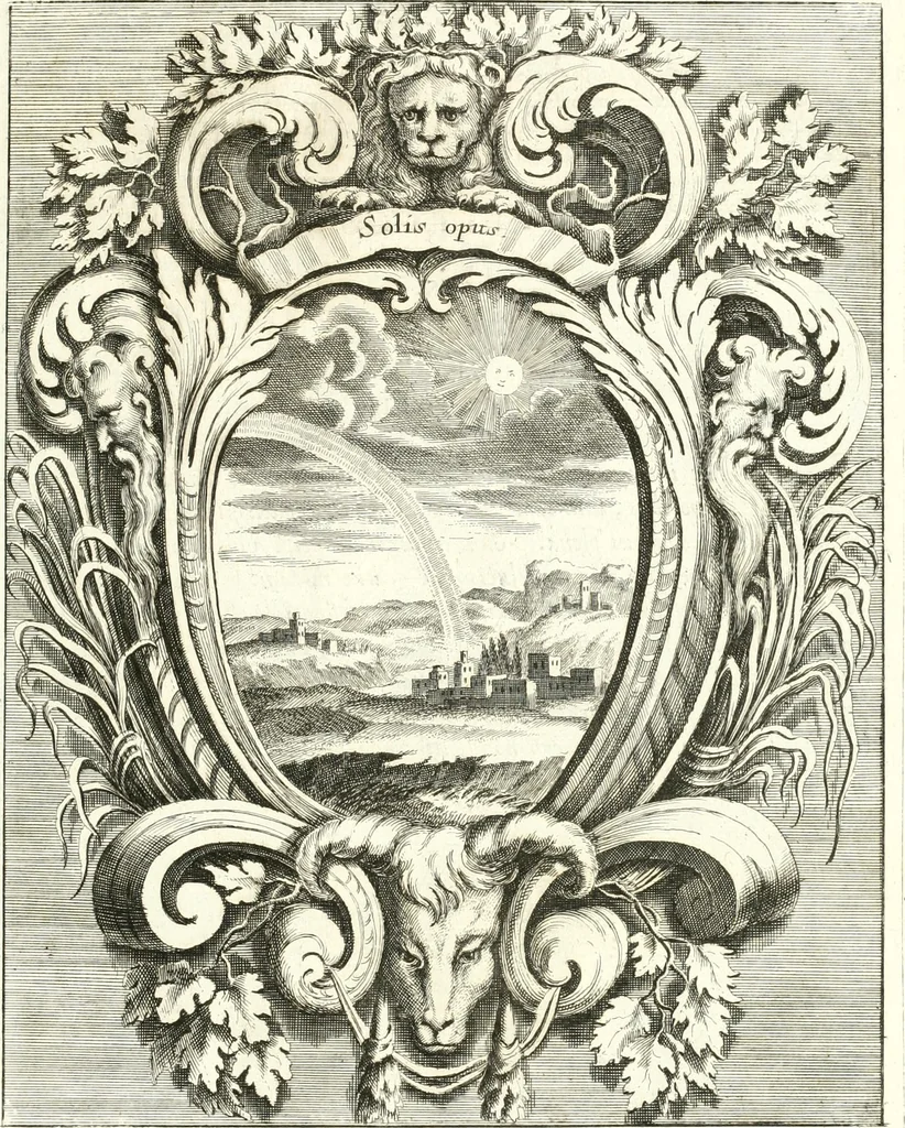 An illustration from Innocentia vindicata : in qua gravissimis argumentis ex S. Thoma petitis ostenditur, angelicum doctorem pro immaculato conceptu Deiparae sensisse & scripsisse ..., 1698, leaf 220