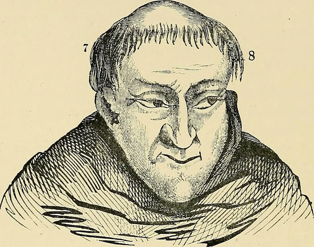 An illustration from A vindication of phrenology, 1894, leaf 217