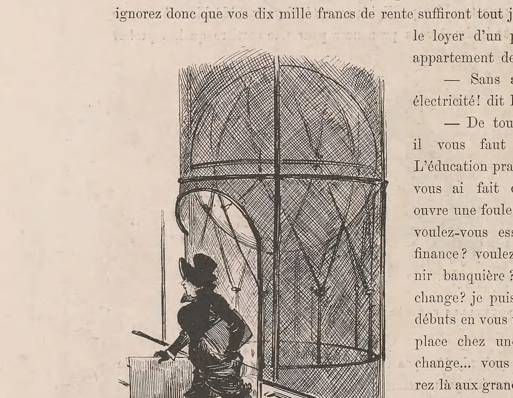 An illustration from Le vingtième siècle : texte et dessins, leaf 30