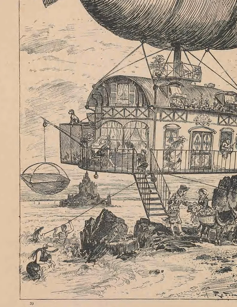 An illustration from Le vingtième siècle : texte et dessins, leaf 376