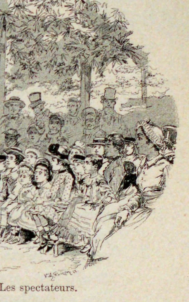 An illustration from Vingt jours à Paris pendant l'Exposition universelle, 1889, 1889, leaf 77