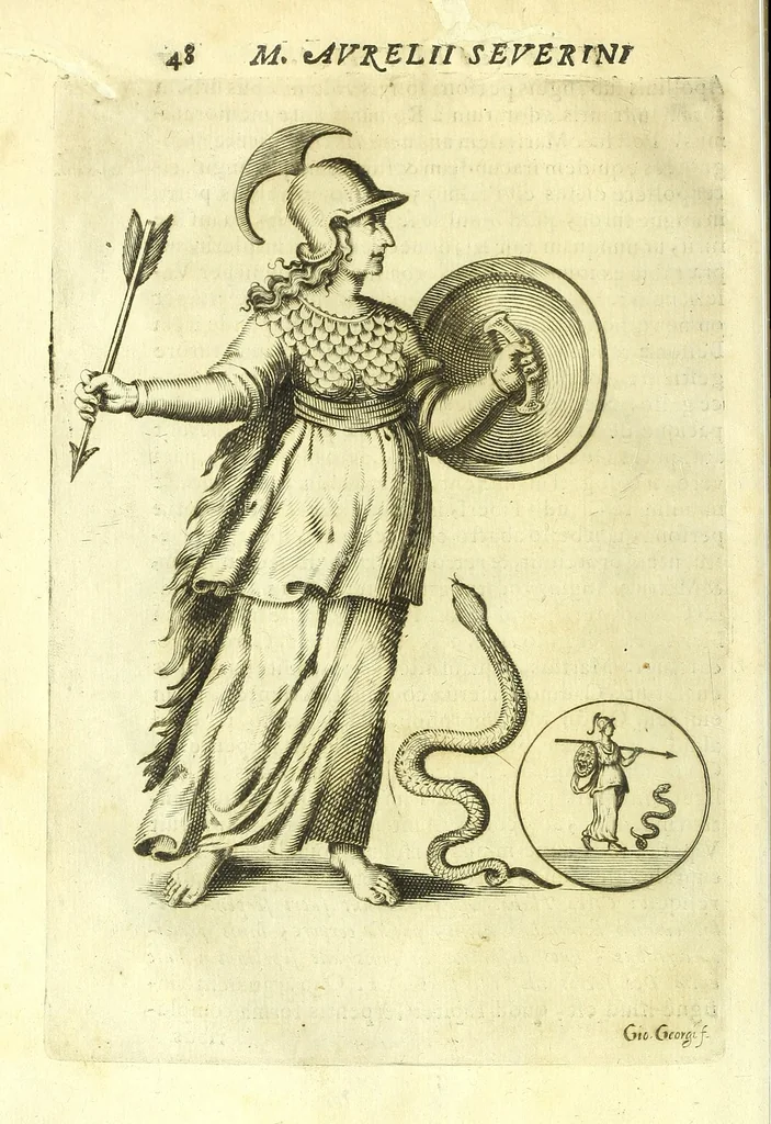 An illustration from Vipera Pythia :, 1651, leaf 72