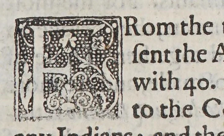 An illustration from Virginia richly valued, by the description of the maine land of Florida, her next neighbour: out of the foure yeeres continuall trauell and discouerie ... of don Ferdinando de Soto ..., 1609, leaf 33
