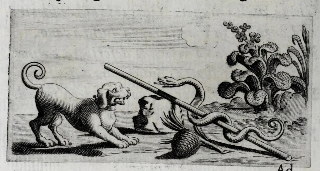 An illustration from Virginii Caesarini Carmina, 1658, leaf 126
