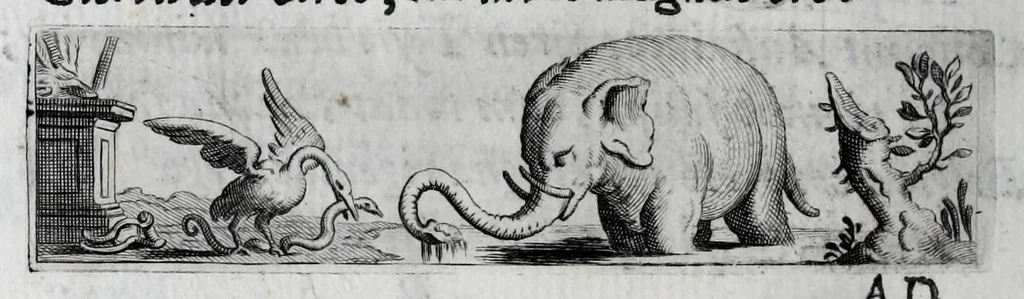 An illustration from Virginii Caesarini Carmina, 1658, leaf 48