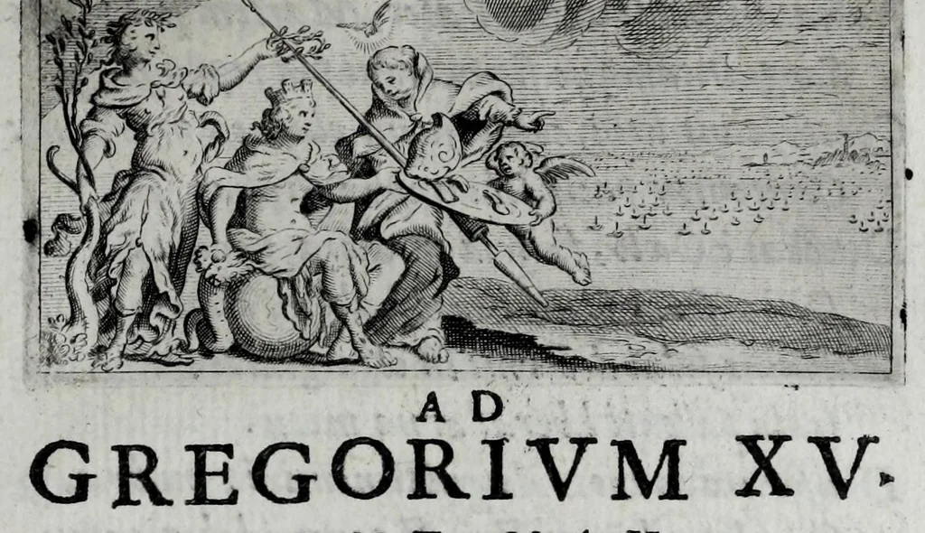 An illustration from Virginii Caesarini Carmina, 1658, leaf 49