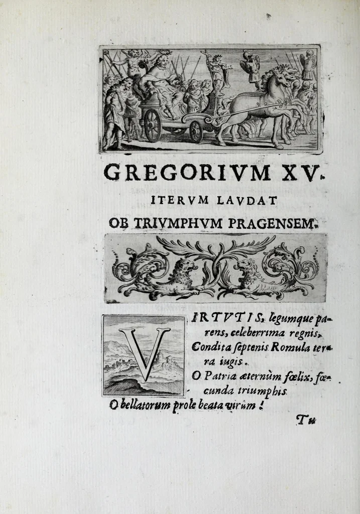 An illustration from Virginii Caesarini Carmina, 1658, leaf 58