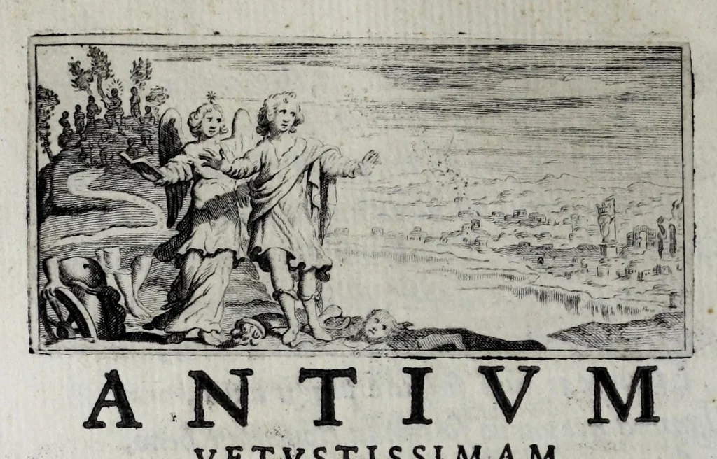 An illustration from Virginii Caesarini Carmina, 1658, leaf 82