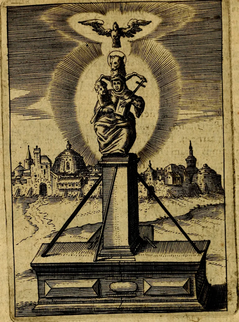 An illustration from Viridarium hieroglyphico-morale. In quo ... mores huius aevi ... explicantur, & non tantum dictis, & exemplis historiarum veterum ac recentium, ex sacris scripturis, sanctis Patribus, seu Dd. ecclesiae, poetis, philosophis, historicis cum Christianorum tum gentilium, sed etiam artificiosissimis eiconibus hieroglyphicis illustrantur, 1619, leaf 29