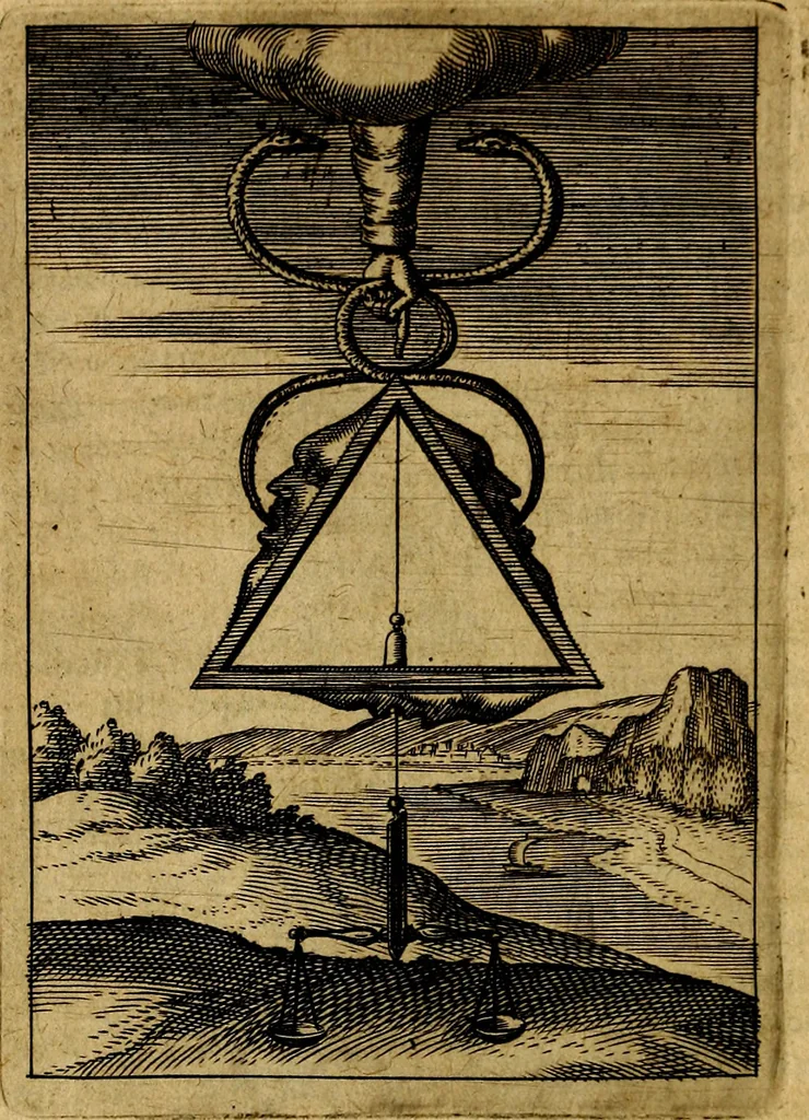 An illustration from Viridarium hieroglyphico-morale. In quo ... mores huius aevi ... explicantur, & non tantum dictis, & exemplis historiarum veterum ac recentium, ex sacris scripturis, sanctis Patribus, seu Dd. ecclesiae, poetis, philosophis, historicis cum Christianorum tum gentilium, sed etiam artificiosissimis eiconibus hieroglyphicis illustrantur, 1619, leaf 63