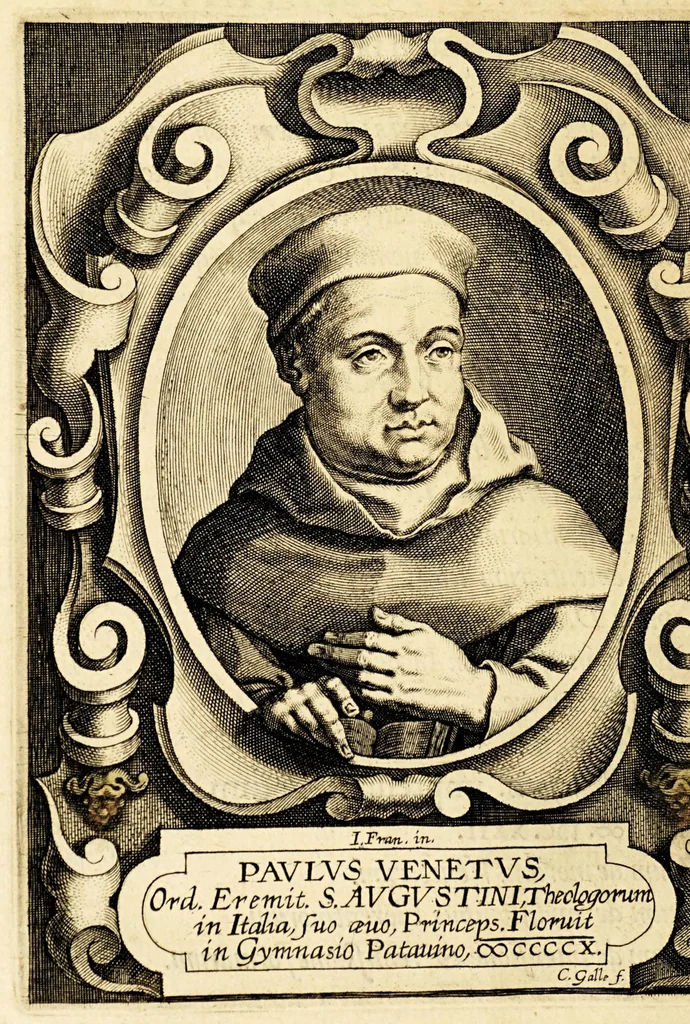 An illustration from Virorum illustrium ex ordine eremitarum D. Augustini elogia : cum singulorum expressis ad vivum iconibus., 1636, leaf 142