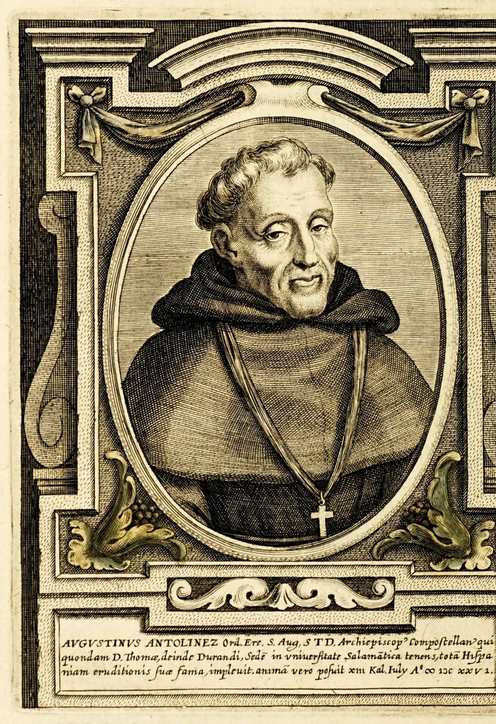 An illustration from Virorum illustrium ex ordine eremitarum D. Augustini elogia : cum singulorum expressis ad vivum iconibus., 1636, leaf 252