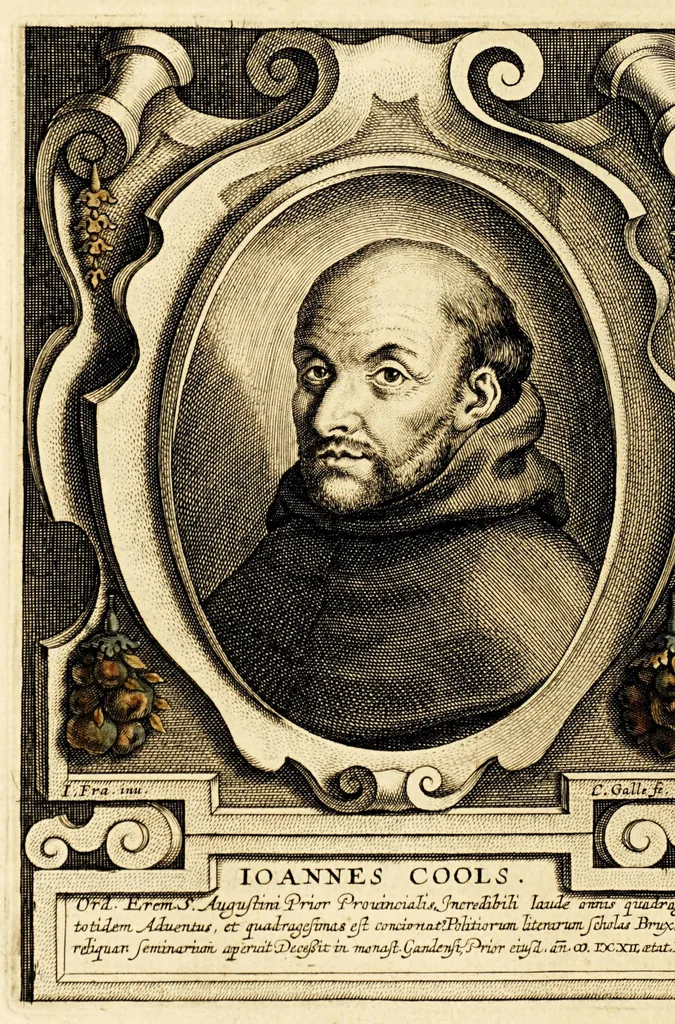 An illustration from Virorum illustrium ex ordine eremitarum D. Augustini elogia : cum singulorum expressis ad vivum iconibus., 1636, leaf 292