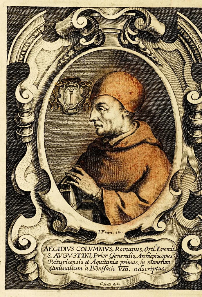 An illustration from Virorum illustrium ex ordine eremitarum D. Augustini elogia : cum singulorum expressis ad vivum iconibus., 1636, leaf 78