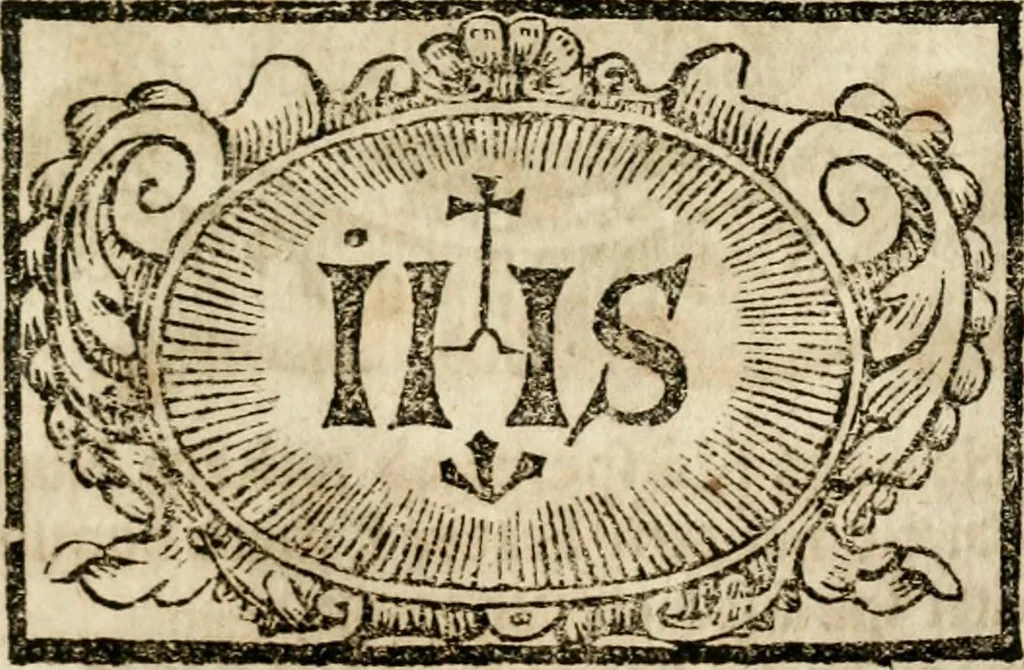 An illustration from VIrtVosIVs pantheon, Deo & sanCtIs ereCtVM, id est, Sermones panegyrici de praecipuis sacrorum ordinum fundatoribus, patriarchis, aliisque terrarum patronis, ad normam & formam Psalmo-graphi, Psal. 148.v.I : LaVDate IpsVM In eXCeLsIs : insertis nonnullis festis de B.M.V. de circumcisione Domini &c. & duodecim signis praedestinationis, quorum singula singulis mensibus praefiguntur cum symbolis chrono-graphicis, & figuris = Das ist, Lob-Predigen von denen fürnehmsten heil. Ordens-Stifftern, Patriarchen, und andern heiligen Lands-Patronen : dann auch auff etwelchen Mariae-Festtägen, und von denen 12. Zeichen der göttlichen Gnaden-Wahl, deren jedes jedem Monat vorgesetzt wird : pars [I-III], 1723, leaf 538