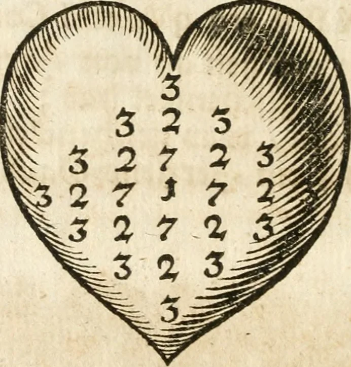 An illustration from VIrtVosIVs pantheon, Deo & sanCtIs ereCtVM, id est, Sermones panegyrici de praecipuis sacrorum ordinum fundatoribus, patriarchis, aliisque terrarum patronis, ad normam & formam Psalmo-graphi, Psal. 148.v.I : LaVDate IpsVM In eXCeLsIs : insertis nonnullis festis de B.M.V. de circumcisione Domini &c. & duodecim signis praedestinationis, quorum singula singulis mensibus praefiguntur cum symbolis chrono-graphicis, & figuris = Das ist, Lob-Predigen von denen fürnehmsten heil. Ordens-Stifftern, Patriarchen, und andern heiligen Lands-Patronen : dann auch auff etwelchen Mariae-Festtägen, und von denen 12. Zeichen der göttlichen Gnaden-Wahl, deren jedes jedem Monat vorgesetzt wird : pars [I-III], 1723, leaf 61