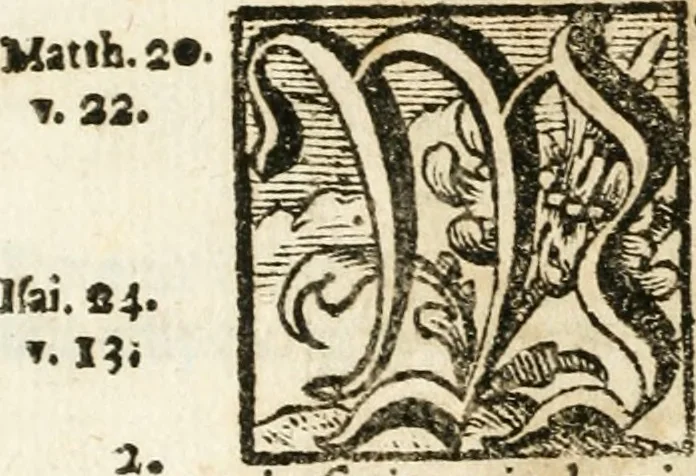 An illustration from VIrtVosIVs pantheon, Deo & sanCtIs ereCtVM, id est, Sermones panegyrici de praecipuis sacrorum ordinum fundatoribus, patriarchis, aliisque terrarum patronis, ad normam & formam Psalmo-graphi, Psal. 148.v.I : LaVDate IpsVM In eXCeLsIs : insertis nonnullis festis de B.M.V. de circumcisione Domini &c. & duodecim signis praedestinationis, quorum singula singulis mensibus praefiguntur cum symbolis chrono-graphicis, & figuris = Das ist, Lob-Predigen von denen fürnehmsten heil. Ordens-Stifftern, Patriarchen, und andern heiligen Lands-Patronen : dann auch auff etwelchen Mariae-Festtägen, und von denen 12. Zeichen der göttlichen Gnaden-Wahl, deren jedes jedem Monat vorgesetzt wird : pars [I-III], 1723, leaf 713