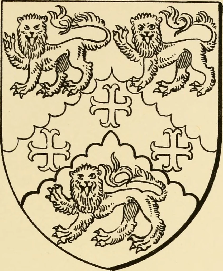 An illustration from The Visitacion of Staffordschire, 1883, leaf 126