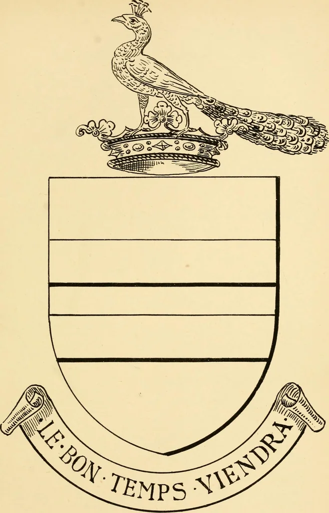 An illustration from The Visitacion of Staffordschire, 1883, leaf 146