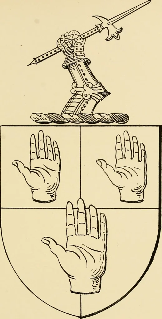 An illustration from The Visitacion of Staffordschire, 1883, leaf 162