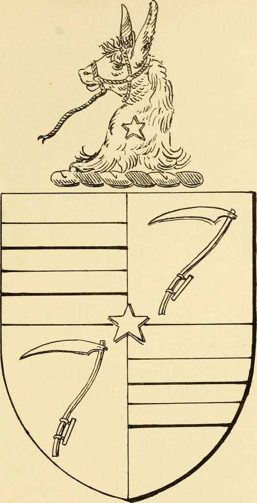 An illustration from The Visitacion of Staffordschire, 1883, leaf 170