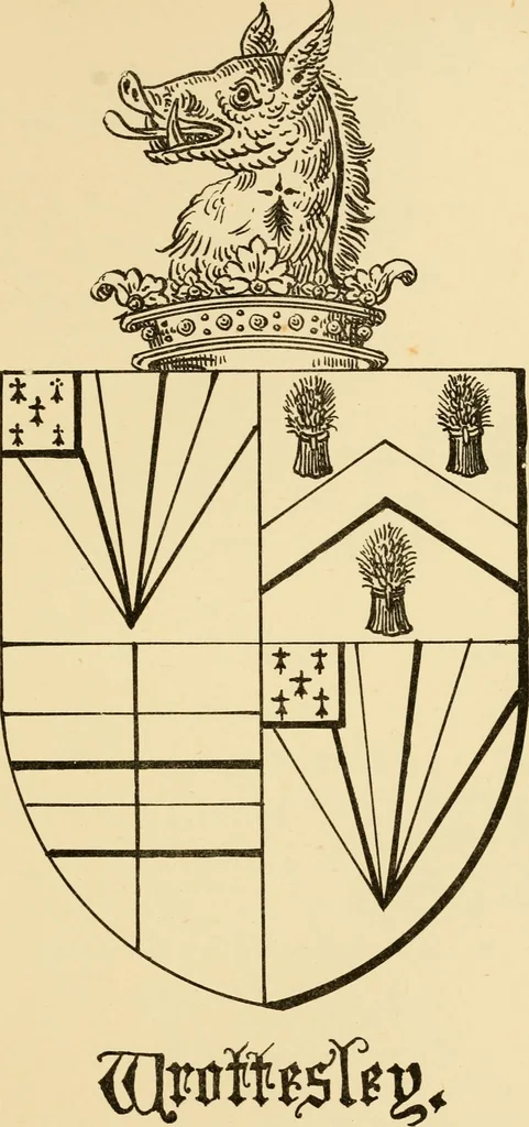 An illustration from The Visitacion of Staffordschire, 1883, leaf 224