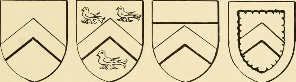 An illustration from The Visitacion of Staffordschire, 1883, leaf 50